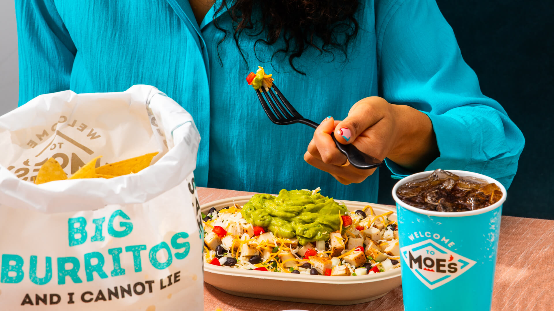 Moe's Bowl with Chips and Drink